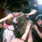 Gabe Bartalos, Gino Crognale, and Billy Messina finish up the Susan Napoli dummy as Matt Vogel continues to wire her explosives.  