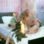 And after. Months of work gone in an instant. 