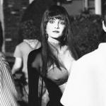 Patty Mullen on location in Valley Stream, Long Island, where the exteriors of Jeffrey's house were photographed. 