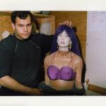 Gabe Bartalos poses next to the "pop top" Patty dummy. Head on.... 