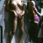 James and Patty Mullen quickly rehearse a scene prior to shooting. 